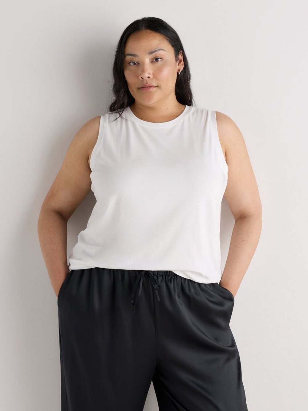 Quince 2-Pack Cotton Modal Muscle Tank in White